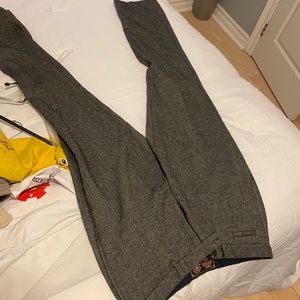 Cotton patterned vintage dress pants
